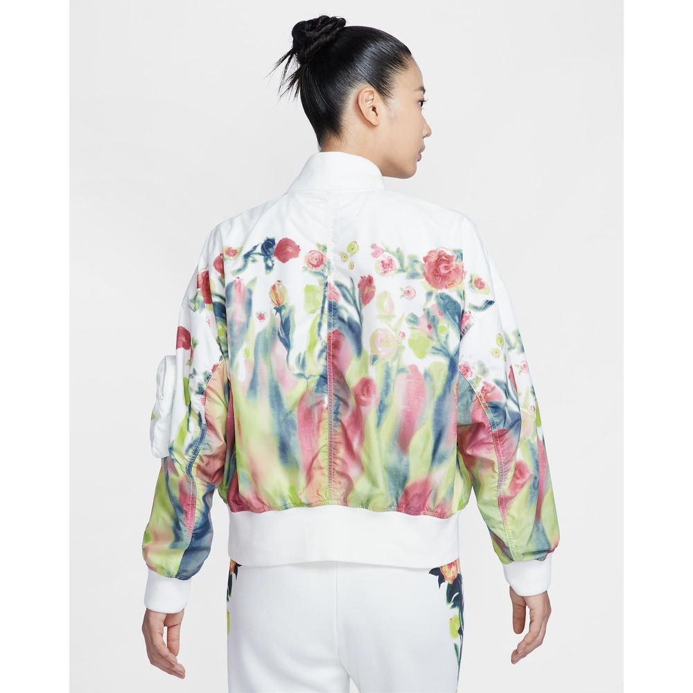NWT Women's Nike Sportswear Artist Collaboration Bomber Jacket - Small - Floral - Picture 2 of 10